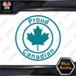 Proud Canadian Maple Leaf Circle Canada Emblem No Bk Grd Decals Stickers Vinyl - Image 12