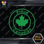 Proud Canadian Maple Leaf Circle Canada Emblem No Bk Grd Decals Stickers Vinyl - Image 13