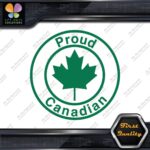 Proud Canadian Maple Leaf Circle Canada Emblem No Bk Grd Decals Stickers Vinyl - Image 14