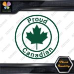 Proud Canadian Maple Leaf Circle Canada Emblem No Bk Grd Decals Stickers Vinyl - Image 15
