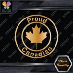 Proud Canadian Maple Leaf Circle Canada Emblem No Bk Grd Decals Stickers Vinyl - Image 16