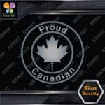 Proud Canadian Maple Leaf Circle Canada Emblem No Bk Grd Decals Stickers Vinyl - Image 17