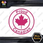 Proud Canadian Maple Leaf Circle Canada Emblem No Bk Grd Decals Stickers Vinyl - Image 19
