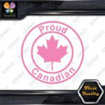 Proud Canadian Maple Leaf Circle Canada Emblem No Bk Grd Decals Stickers Vinyl - Image 20