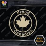 Proud Canadian Maple Leaf Circle Canada Emblem No Bk Grd Decals Stickers Vinyl - Image 22