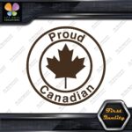Proud Canadian Maple Leaf Circle Canada Emblem No Bk Grd Decals Stickers Vinyl - Image 23