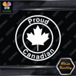 Proud Canadian Maple Leaf Circle Canada Emblem No Bk Grd Decals Stickers Vinyl - Image 4
