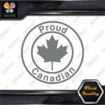 Proud Canadian Maple Leaf Circle Canada Emblem No Bk Grd Decals Stickers Vinyl - Image 5