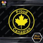 Proud Canadian Maple Leaf Circle Canada Emblem No Bk Grd Decals Stickers Vinyl - Image 6