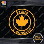 Proud Canadian Maple Leaf Circle Canada Emblem No Bk Grd Decals Stickers Vinyl - Image 7
