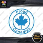 Proud Canadian Maple Leaf Circle Canada Emblem No Bk Grd Decals Stickers Vinyl - Image 9