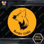 Border Collie On Board Circle Dogs Windows Vehicle Love Decals Stickers Vinyl - Image 7