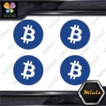 Compatible BTC Currency Sign B Logo Emblem of 4 MINI SIZE Decals Stickers Vinyl - Image 11