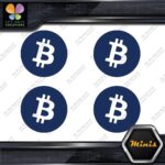 Compatible BTC Currency Sign B Logo Emblem of 4 MINI SIZE Decals Stickers Vinyl - Image 12