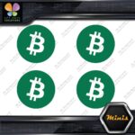 Compatible BTC Currency Sign B Logo Emblem of 4 MINI SIZE Decals Stickers Vinyl - Image 15