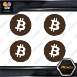 Compatible BTC Currency Sign B Logo Emblem of 4 MINI SIZE Decals Stickers Vinyl - Image 23