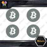 Compatible BTC Currency Sign B Logo Emblem of 4 MINI SIZE Decals Stickers Vinyl - Image 5
