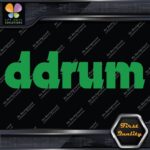 Compatible DDrum Simple Name Only D Drums Logo Musical Vinyl Decals Stickers - Image 14