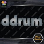Compatible DDrum Simple Name Only D Drums Logo Musical Vinyl Decals Stickers - Image 18