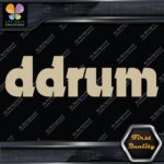 Compatible DDrum Simple Name Only D Drums Logo Musical Vinyl Decals Stickers - Image 20
