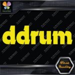 Compatible DDrum Simple Name Only D Drums Logo Musical Vinyl Decals Stickers - Image 5