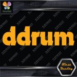 Compatible DDrum Simple Name Only D Drums Logo Musical Vinyl Decals Stickers - Image 6