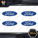 Compatible Ford Oval No Outline Wheels Caps 4 MINI SIZE Decals Stickers Vinyl