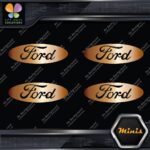 Compatible Ford Oval No Outline Wheels Caps 4 MINI SIZE Decals Stickers Vinyl - Image 19