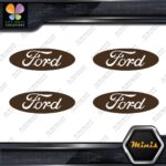 Compatible Ford Oval No Outline Wheels Caps 4 MINI SIZE Decals Stickers Vinyl - Image 24