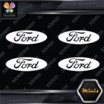 Compatible Ford Oval No Outline Wheels Caps 4 MINI SIZE Decals Stickers Vinyl - Image 4
