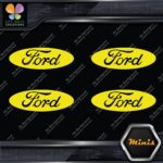 Compatible Ford Oval No Outline Wheels Caps 4 MINI SIZE Decals Stickers Vinyl - Image 6