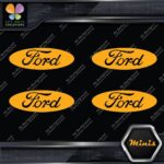 Compatible Ford Oval No Outline Wheels Caps 4 MINI SIZE Decals Stickers Vinyl - Image 7