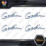 Compatible Godin Guitars Script Name Pack of 4 MINI SIZE Decals Stickers Vinyl - Image 11
