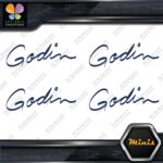Compatible Godin Guitars Script Name Pack of 4 MINI SIZE Decals Stickers Vinyl - Image 12