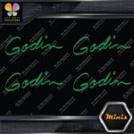 Compatible Godin Guitars Script Name Pack of 4 MINI SIZE Decals Stickers Vinyl - Image 14