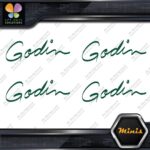 Compatible Godin Guitars Script Name Pack of 4 MINI SIZE Decals Stickers Vinyl - Image 16
