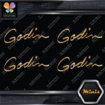 Compatible Godin Guitars Script Name Pack of 4 MINI SIZE Decals Stickers Vinyl - Image 17