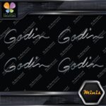 Compatible Godin Guitars Script Name Pack of 4 MINI SIZE Decals Stickers Vinyl - Image 18