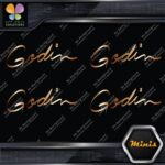 Compatible Godin Guitars Script Name Pack of 4 MINI SIZE Decals Stickers Vinyl - Image 19