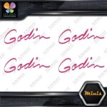 Compatible Godin Guitars Script Name Pack of 4 MINI SIZE Decals Stickers Vinyl - Image 20