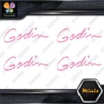 Compatible Godin Guitars Script Name Pack of 4 MINI SIZE Decals Stickers Vinyl - Image 21