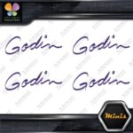 Compatible Godin Guitars Script Name Pack of 4 MINI SIZE Decals Stickers Vinyl - Image 22