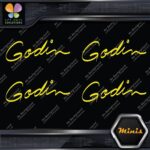 Compatible Godin Guitars Script Name Pack of 4 MINI SIZE Decals Stickers Vinyl - Image 5