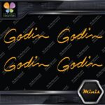 Compatible Godin Guitars Script Name Pack of 4 MINI SIZE Decals Stickers Vinyl - Image 6