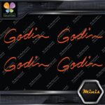 Compatible Godin Guitars Script Name Pack of 4 MINI SIZE Decals Stickers Vinyl - Image 7