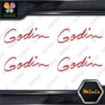 Compatible Godin Guitars Script Name Pack of 4 MINI SIZE Decals Stickers Vinyl - Image 8