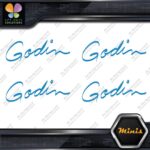 Compatible Godin Guitars Script Name Pack of 4 MINI SIZE Decals Stickers Vinyl - Image 10