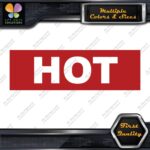 Hot Water Pipes Plumbing Plumbers Rectangle Decals Stickers Vinyl