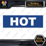 Hot Water Pipes Plumbing Plumbers Rectangle Decals Stickers Vinyl - Image 10