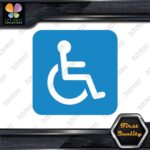 Handicap Rounded Square Wheelchair Sign Disabled Parking Decals Stickers Vinyl - Image 11